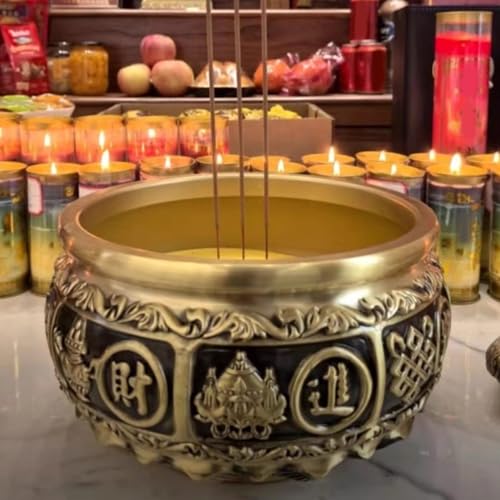 Cuencos dorados decorativos Muzrunq para centros de mesa de salón 4