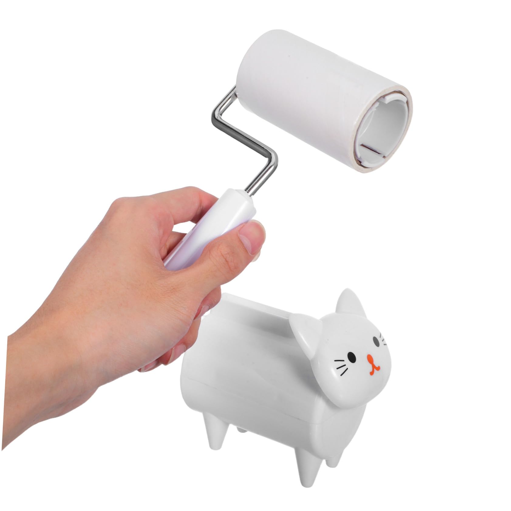 2 Piezas Rodillo Adhesivo para Pelo de Mascotas Unidades Diseño Portátil y Compacto con Desprendibles Fáciles Estilo Cartoon Divertido para Ropa y Muebles Removedor para Perros y