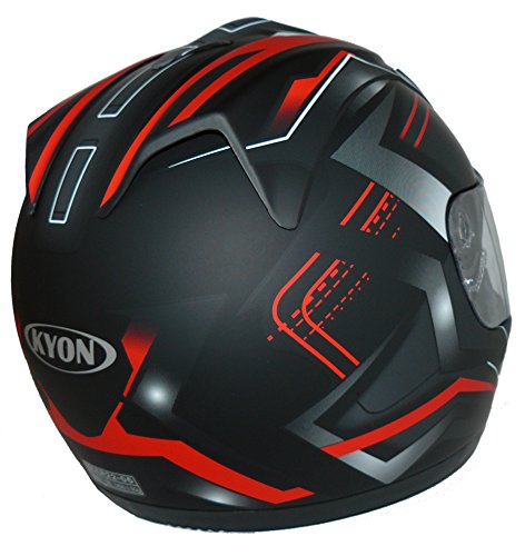 Casque H510 flèche finition rouge mat design aérodynamique S - 4