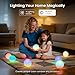 LOFTEK LED Ball Light, 3-inch Rechargeable Globe Lights, Color-Changing Ball Lamp with Remote, Waterproof Orb Light, Smart Sphere Night Light for Home Bedroom Pool Decor, Valentine's Gift, 2 Pack
