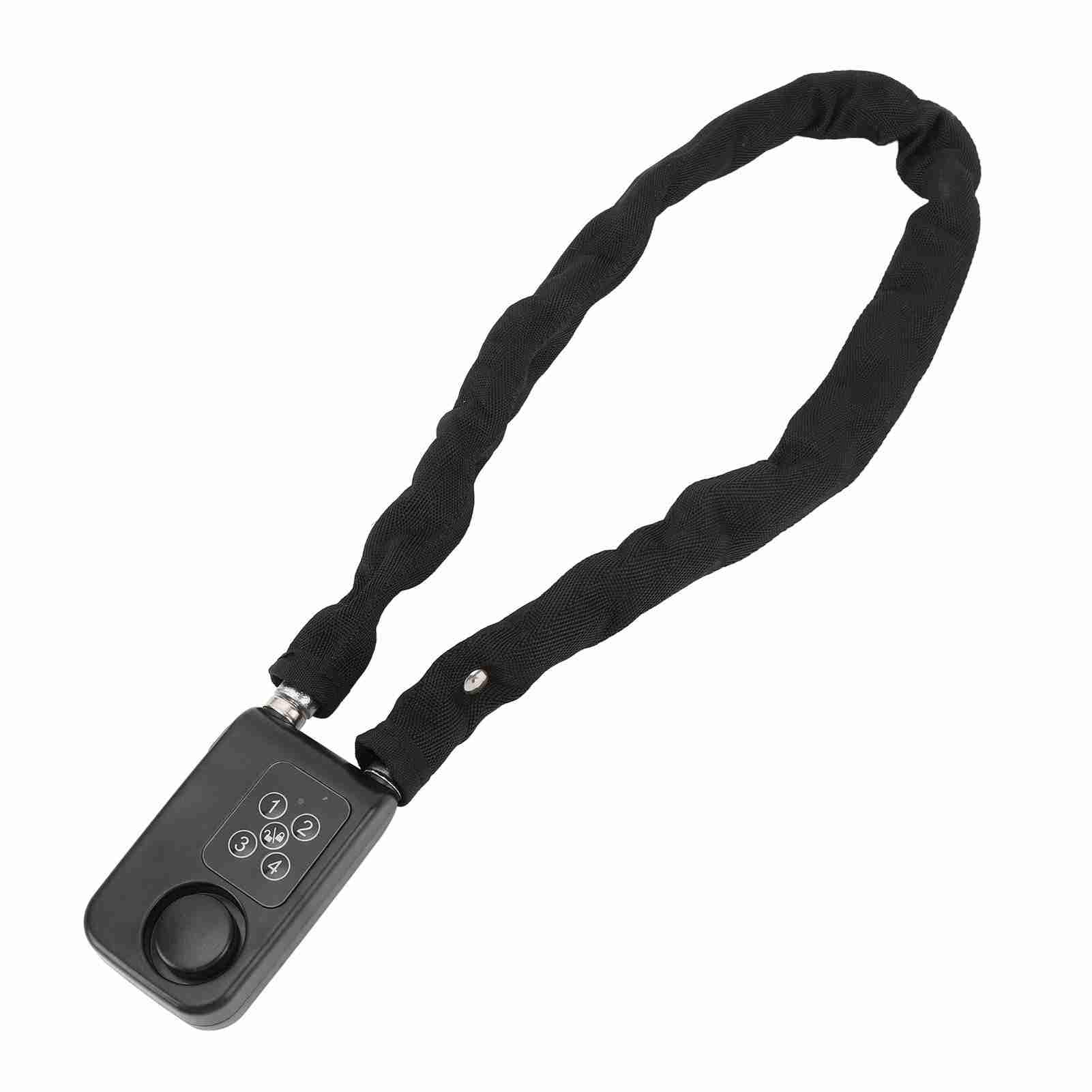 Yctze Lucchetto Digitale per Moto Antifurto con Allarme a Vibrazione da 110 DB e Accesso Senza Chiave, Blocco di Sicurezza con Password per Bagagli e Porte (BLACK)