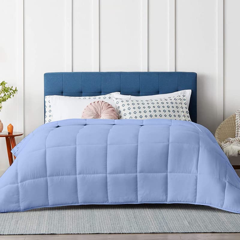 Image of Razzai Restful Sleep Microfiber Summer Season Ac Comforter 220 GSM (60 inch x 90 inch Inches /152cm x 228cm) - Single Bed Comforter|Sky Blue|