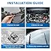 E-Vniko Front Windshield Wiper Motor Compatible with Volkswagen VW, Eos, GTI, Golf, Jetta, Rabbit, R32 - Car Wiper Motor 1K1955119E 3C1955119 1Q1955119C R32 1.9L 2.0L 2.5L 3.2L