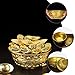 Cabilock 260g Brass Treasure Bowl Decorative Gold Basin for Home Office and Restaurant Creative Feng Shui Ornament Diameter for Collecting and Giving Random Style