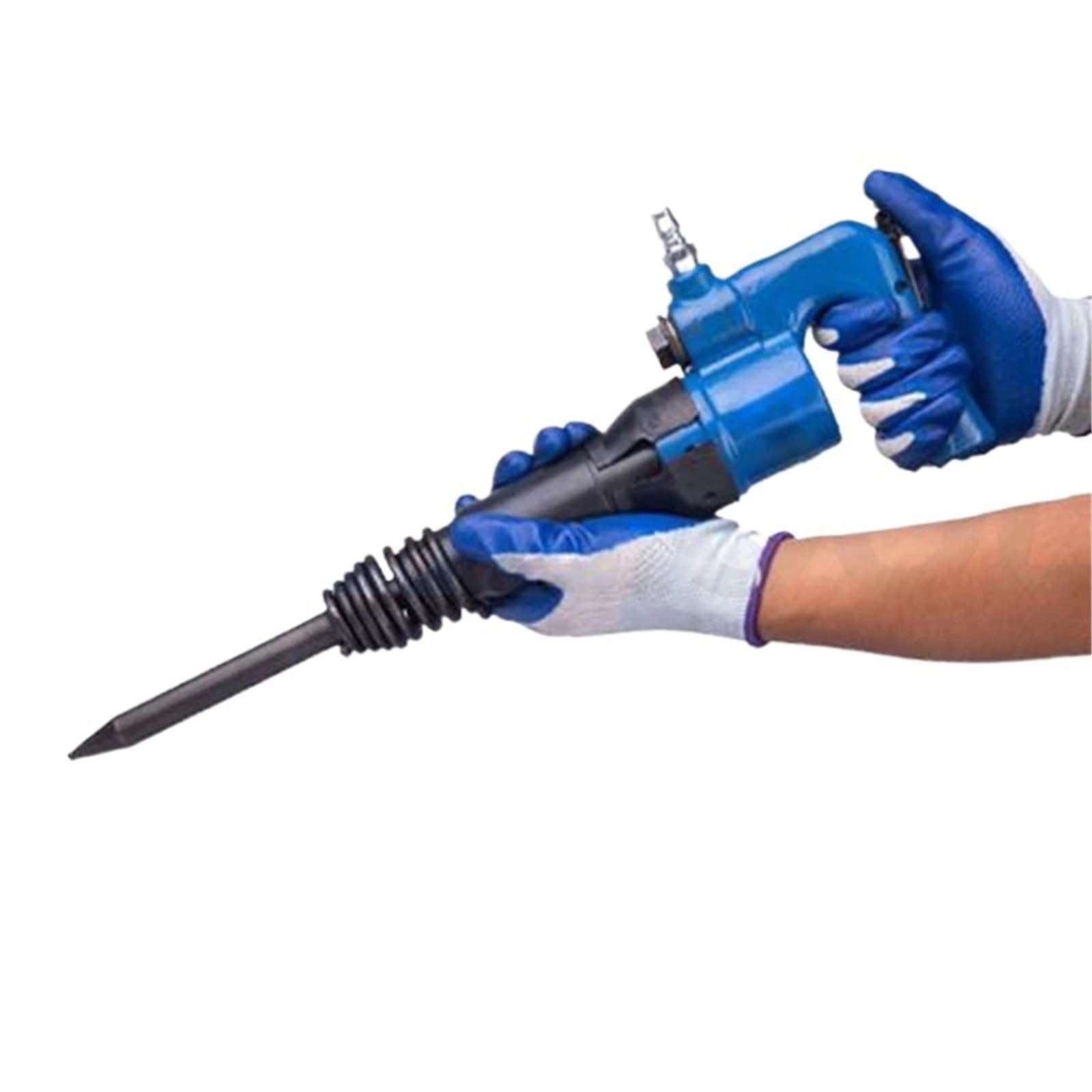 Multi Functional Pneumatic Shovel C4 Air C6 Hammer Head Concrete Casting Sand Removal Pick(C4 Blue)
