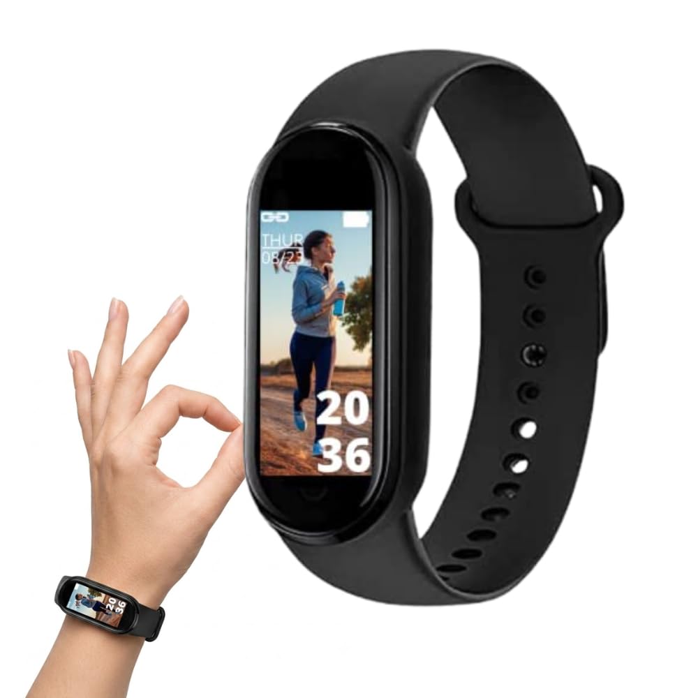 Drumstone (𝐒𝐩𝐞𝐜𝐢𝐚𝐥 𝟏𝟓 𝐘𝐞𝐚𝐫𝐬 𝐖𝐚𝐫𝐫𝐚𝐧𝐭𝐲 Fitness Smart Band with Heart Rate Sensor, Waterproof Activity Tracker, OLED Display, Step Counter, Calorie and Sleep Monitor for Daily-picture-23
