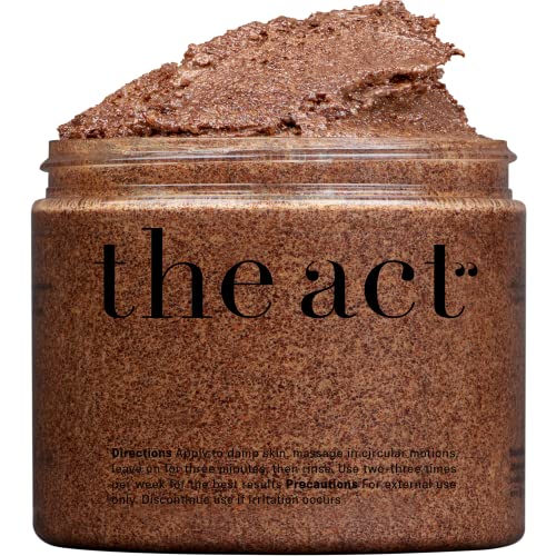 The Act Exfoliating Body Scrub 10.58 oz - Luxury Coffee Body Scrub for Women - Coffee Body Scrub Protects and Hydrates Skin - Coffee Scrub Reduces Stretch Marks and Age Spots - Sea Salt Body Scrub