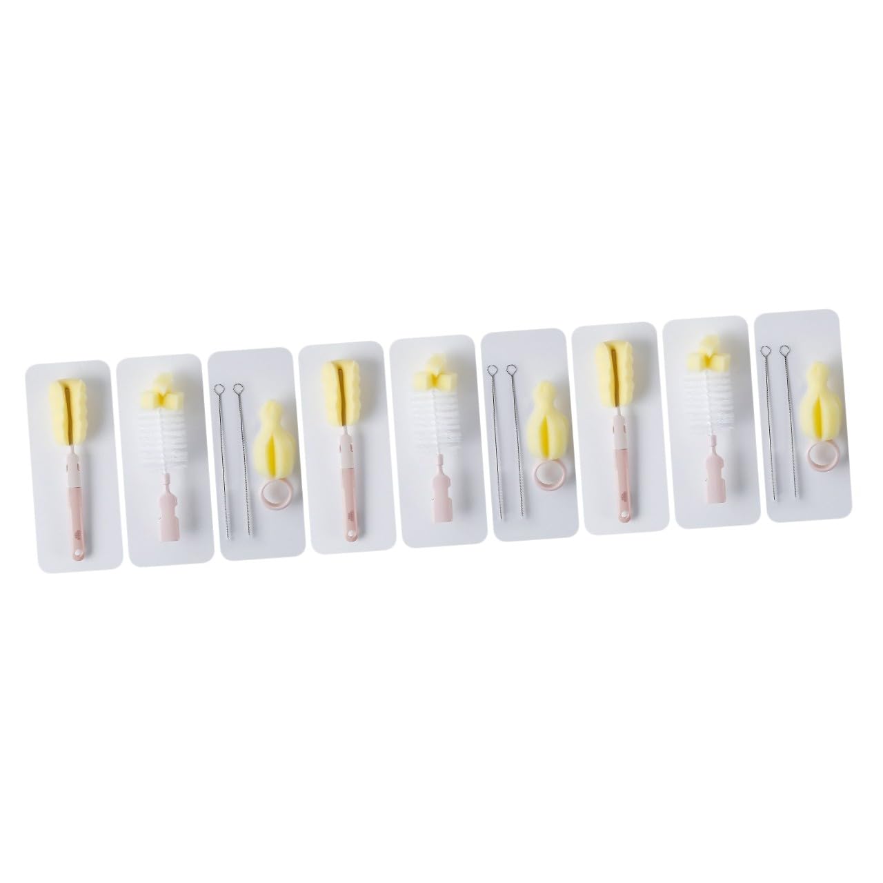 3 Set Spazzole per Bottiglie Scovolino per Pannolini Completa per Bottiglie Ppsu e Design Ergonomico e Resistente per Uso
