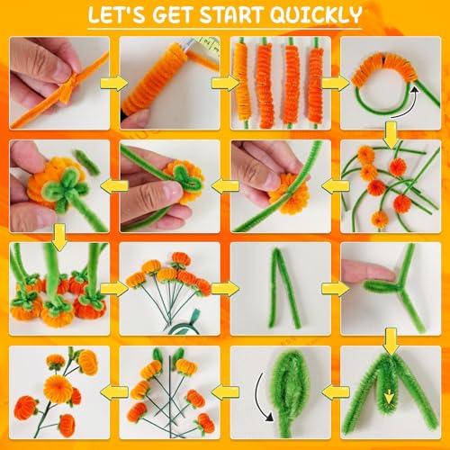 Image of Mnuizu 200 Pcs Pipe Cleaners, 20 Colors Chenille Stems Pipe Cleaners Bulk