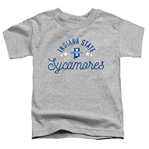 Indiana State University Official Sycamores Unisex Toddler T Shirt, Athletic Heather, 3T