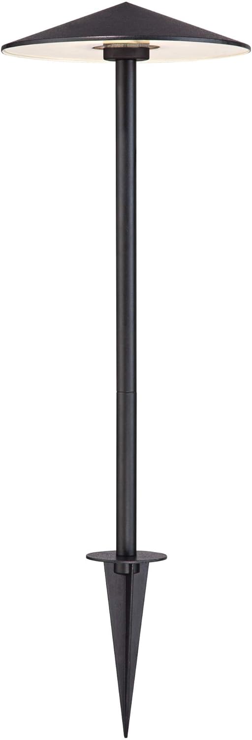 John Timberland Chesapeake 21 1/2" High Modern Outdoor Landscape Path Light Porch House Exterior Outside 3 Watt LED Bulb Weatherproof Black Metal Metal Shade Front Door Patio Garage Home Deck