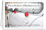 mit weißem Umschlag Karte zum neuen Auto \
