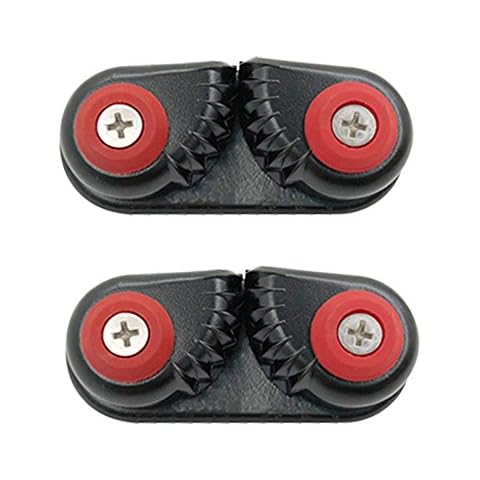 doorslay 2PCS Kayak Cam Cleat Boat Canoe Sailing Boat Dinghy Aluminum Cam Cleats Fast Entry Kayak Cleats Cover