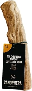 Canophera Coffee wood dog chew sticks for regular chewers - Size Medium