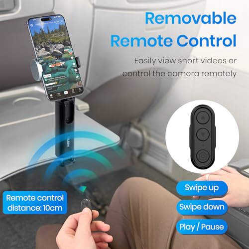 Mini perche à selfie rotative et support multifonction de voyage pour avion