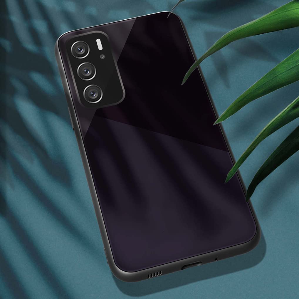 HAOYE Custodia Sottile TPU Per Oppo A16 / A54 / A16s - Viola Trasparente Con Angoli Rinforzati