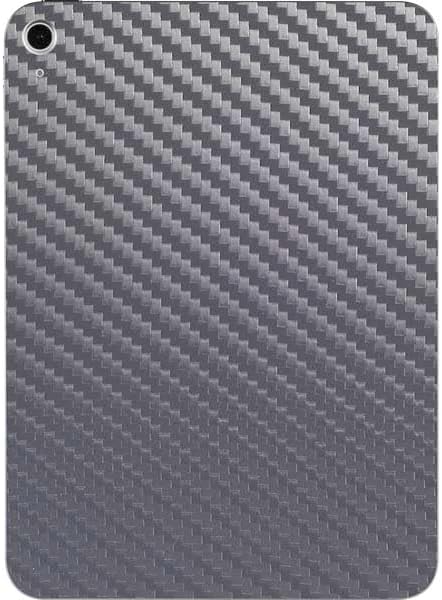 Skinit Decal Tablet Skin Compatible with iPad 11th Gen (2025) - Silver Carbon Fiber Specialty Texture Material Design