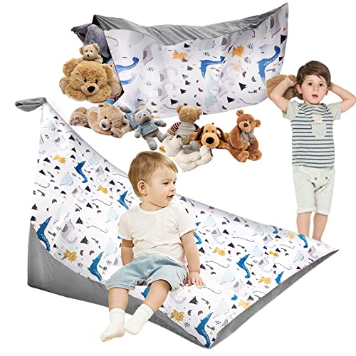 DBREAKS Sitzsack Kinder, Spielzeug Aufbewahrung, Organizer für...