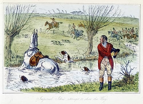Tableau Chasseur et sa chute d'animaux vintage poster mural 60x90cm