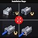 immagine 1PoPprint Upgrade - Dissipatore di calore All Metal Hotend 3D pezzi per stampante CR-10 Ender3 3D MK8 ugello CR10 Titanium Heat Breaker