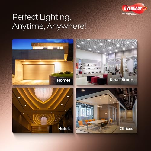 Image of Eveready Ultima Series Fusion, 8W LED COB Light, Warm White (3000K), Rosegold Reflector, Pack of 6