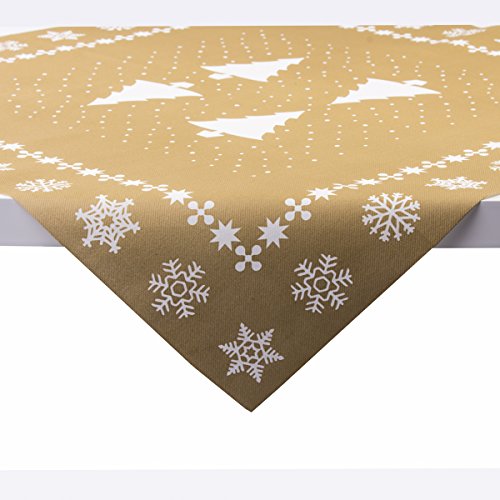 Sovie Home Tischdecke White Tree in Gold aus Linclass® Airlaid,...