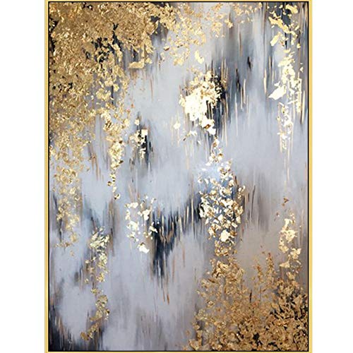 Peinture peinture moderne art abstrait toile peinte dorée peinture, art pour la décoration murale wall art images 60x90cm Pas de cadre Cover