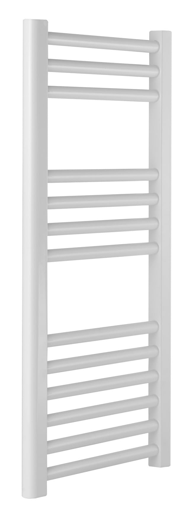 Greened House White Milano Heated Towel Rail Straight 400mm W x 800mm H