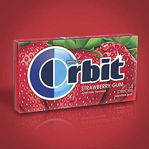 Image of Orbit Strawberry Gum 14 Pieces Pack of 12, x 33 g