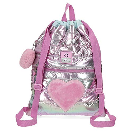 Mochila Saco Enso Fancy  Rosa  35x46 cm