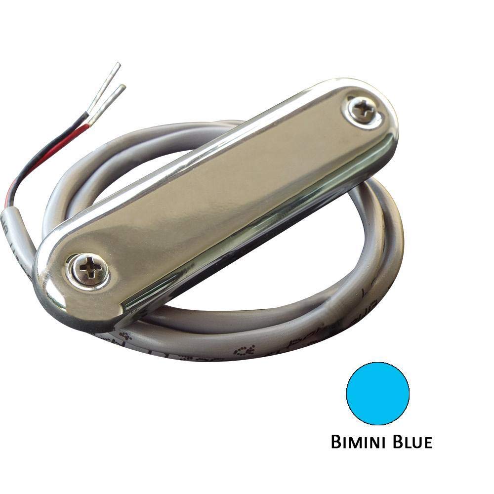 Shadow-Caster LED LightingCourtesy Light w/2' Wire - 316 SS Cover - Bimini Blue - 4-Pack