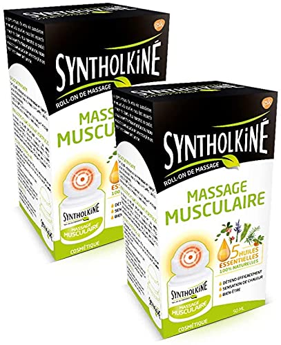SyntholKiné Roll-On de Massage Tensions Musculaires 2x50 ml