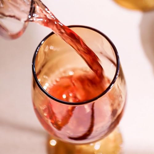 Miniatura 7 de PEKJI Copas de vino doradas de tallo largo, copas de champán, copa de cóctel, 11.8 fl oz11.8 oz