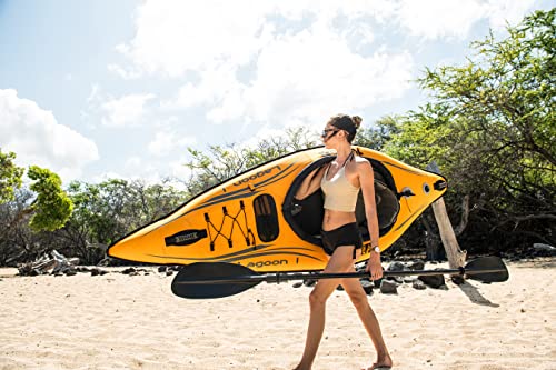 Advanced Elements Lagoon 1 Person Inflatable Kayak,Orange/Gray