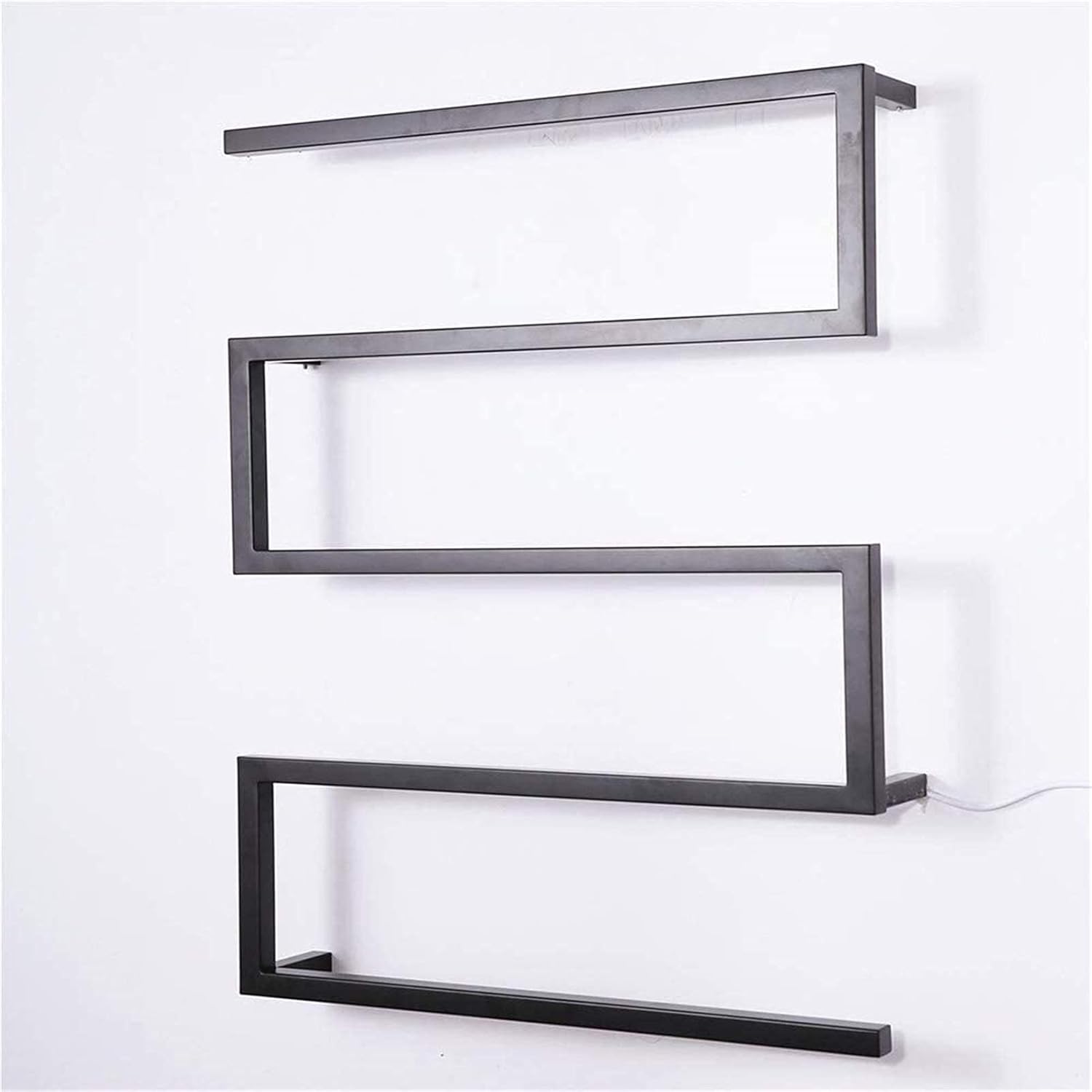 LUNEZY Heated Towel Rail Rails Towel Warmer,Towel Warmer, Electric Heated Towel Rack 304 Stainless Steel with Square Bars Towel Dryer for Bathroom Kitchen Hotel Bathroom Accessories (Colo