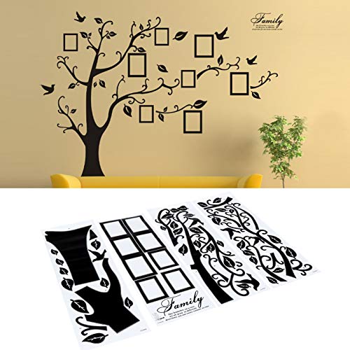 Zerodis Sticker Mural, Bricolage Famille Cadre Photo Arbre peintures murales Auto-adhésives Mur Art Autocollant Amovible Stickers muraux pour la décoration...
