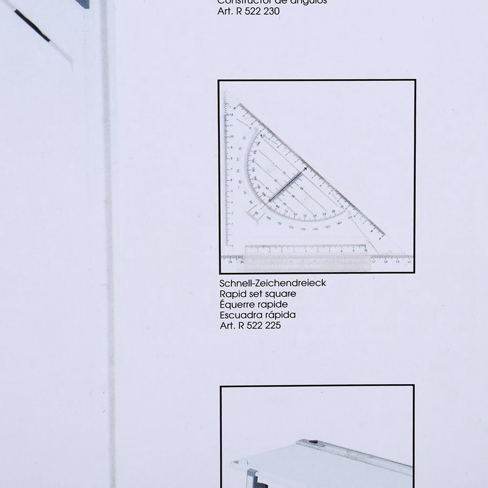 Standard-Zeichenbrett-Zeichentisch |2 parallele Lineale und 2 Eckklammern für präzises Zeichnen |Ergonomisches Zeichenbrett für Architekten/Studenten/Künstler