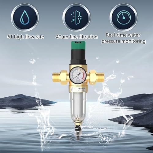 Réducteur de pression eau pour maison et bâtiment avec manomètre - 4
