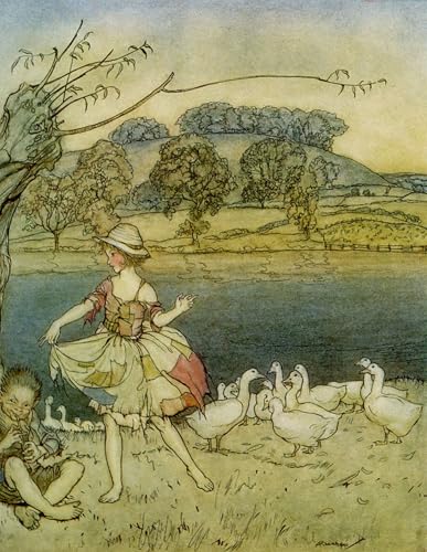 Impresiones de lienzo de Straccioni di Arthur Rackham para pared en oficina o hogar (60x90cm)