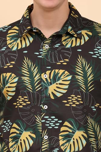 Image of Mens Printed Casual Shirts and Shorts Set Button Down Co-ord Set
