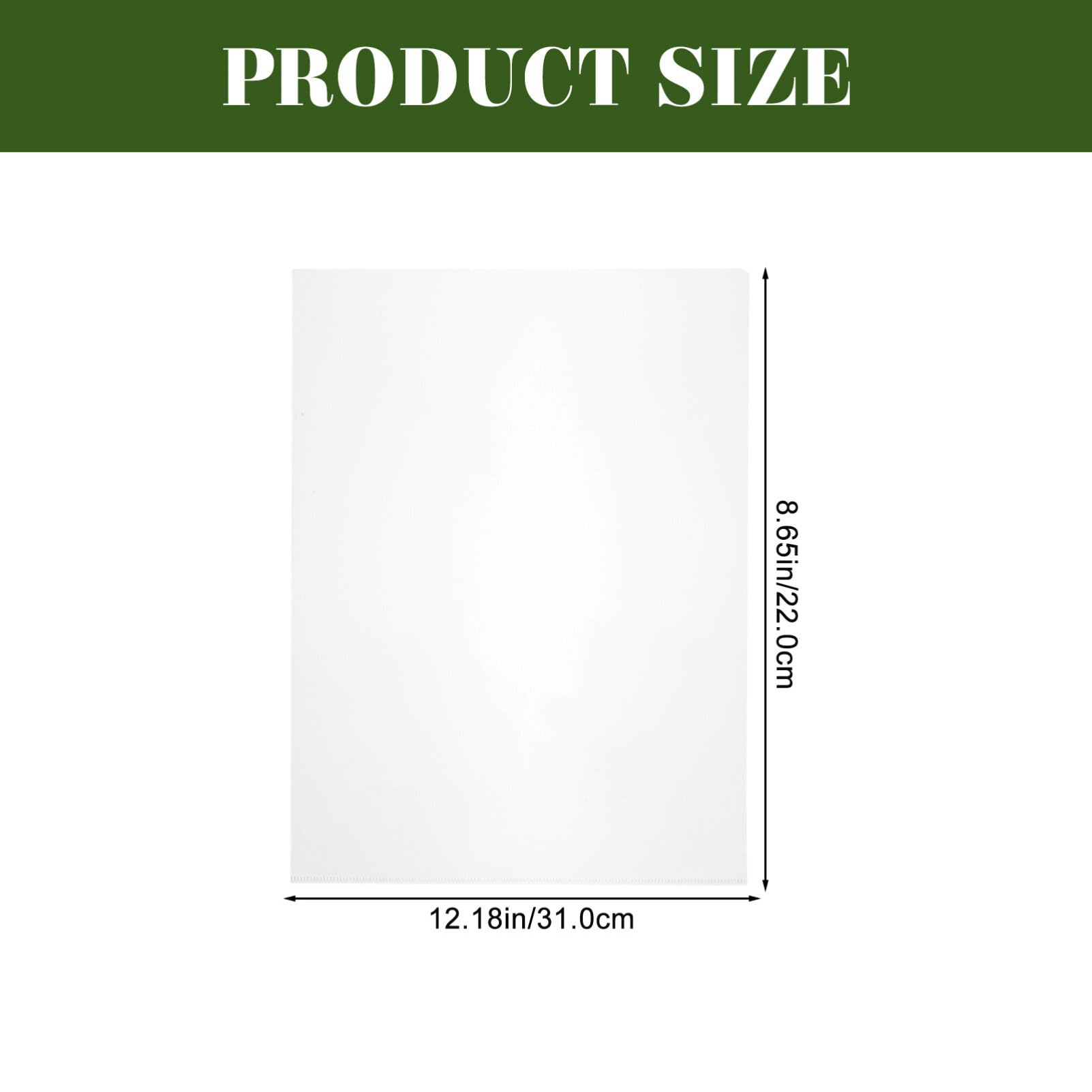 Cartellina Trasparente A4 24 Pezzi in Pp, File Protection Cover