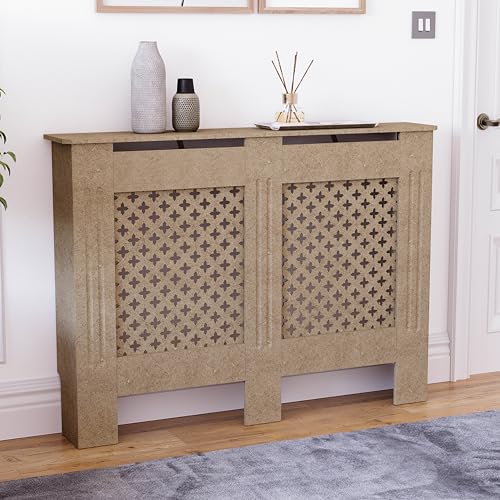 Vida Designs Oxford Cache-radiateur Unfinished - Moyen - Motif croisé Traditionnel pour Une...