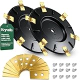 Premium MäHroboter Tuning-Messerteller für 6x Klingen, GlasfaserverstäRkte Messerscheibe Kompatibel mit Mammotion LUBA 1 AWD & LUBA 2 AWD (Bis Baujahr 2024), EnthäLt 12 Klingen und 12 Schrauben
