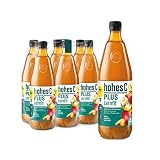 hohes C PLUS Lernfit (6 x 1l), 100% Saft, Apfel, Pfirsich, Aprikose, Vitamin C, PLUS an Eisen & B-Vitaminen, ohne Zuckerzusatz laut Gesetz,