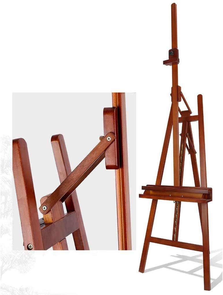 Caballete de exhibición de Carteles, Caballete de Altura Ajustable, Caballete de Lienzo para Pintura de Artistas de Estudio, Soporte de Pintura, Original (Rojo)