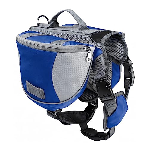 HapGlan Dog Backpack Outdoor Training Pet Walking Camping Hiking Essential Multifunctional Dog Saddlebag