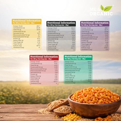 Image of ME&ORGANIC Premium Healthy Snacks Combo - Jowar Puffs Peri Peri, Cream & Onion Jowar Puffs, Millet Cheese Balls, Millet Bhel & Multigrain Crispy Bites | Wholesome, Crunchy, Guilt-Free Snacking Option for All Ages | Made with Natural Ingredients, Rich in Fiber & Nutrients | No Artificial Flavors or Preservatives | Perfect Tea-Time, Travel & Anytime Snack Pack