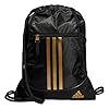 adidas Alliance II Sackpack, Black/Gold Metallic, One Size
