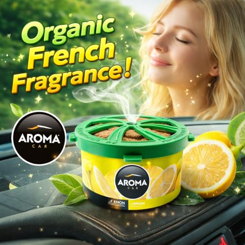Image of Aroma Car Perfume Organic Air Freshener Lemon 40g