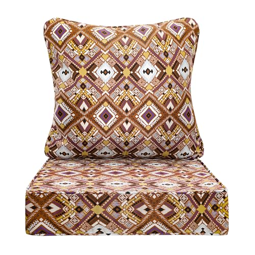 Image of Art Leon Waterproof Outdoor Seat Cushion 24 inchx 24 inch 30D High Density Foam Patio Chair Cushions with Non-Slip Backing Patio Cushions for Patio Furniture Porch Swing Garden Bench Camping Stadium